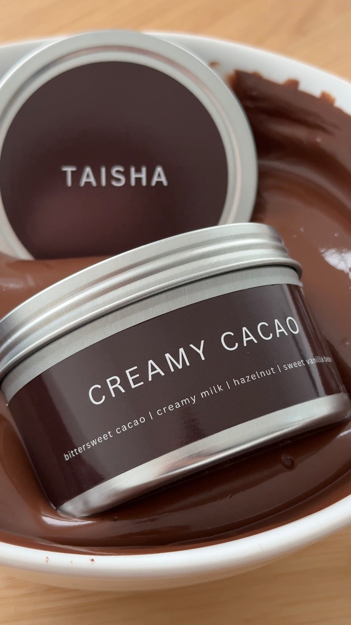 CREAMY CACAO - CANDLE TIN