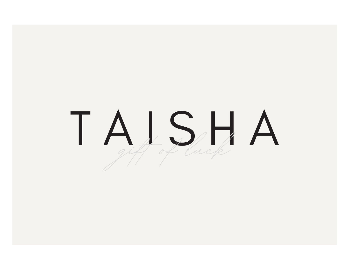 Taisha Gift Card