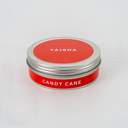 CANDY CANE - CANDLE TIN