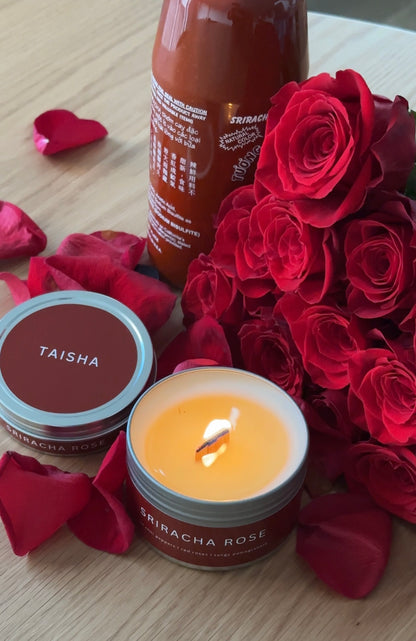 SRIRACHA ROSE - CANDLE TIN