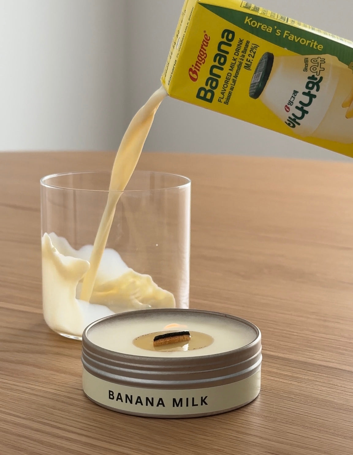 BANANA MILK - CANDLE TIN