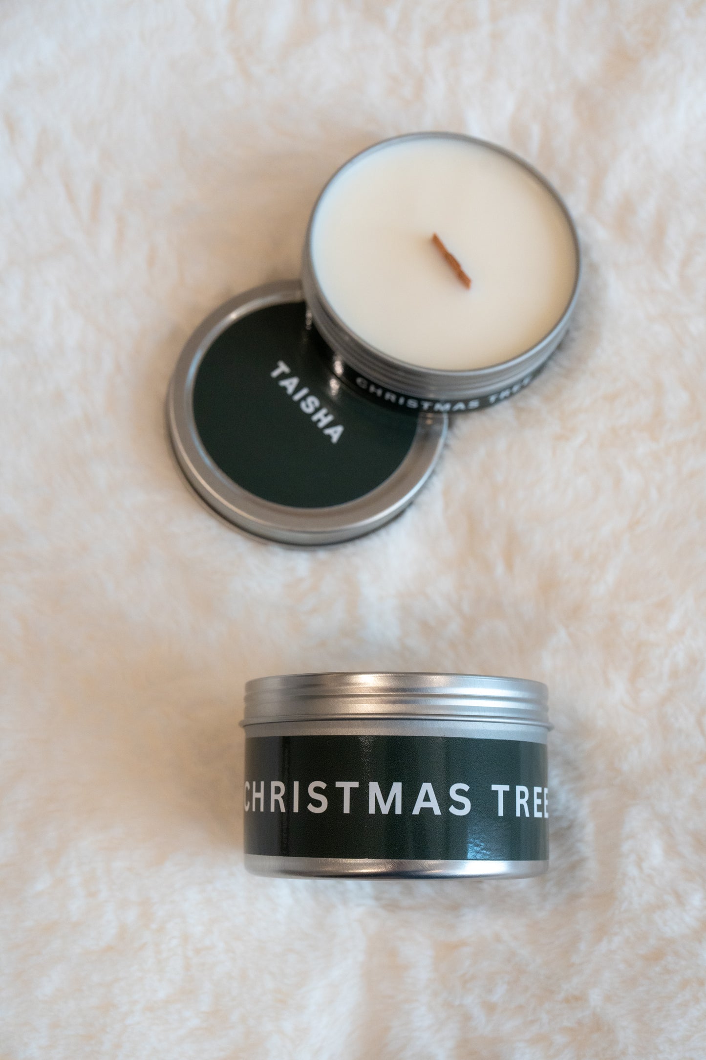 CHRISTMAS TREE - CANDLE TIN